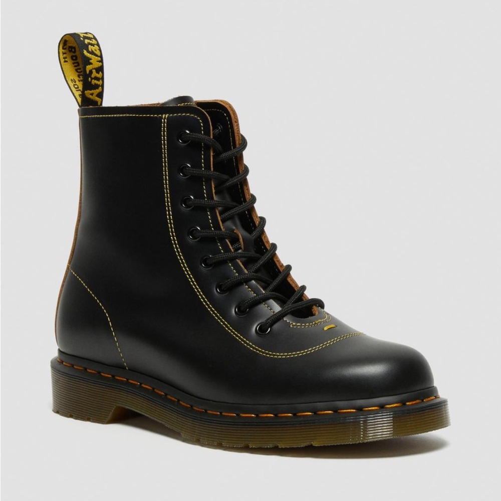 PHARAMOND VINTAGE SMOOTH LEATHER ANKLE BOOTS DOC MARTENS Rare Sold Out!! Size W9